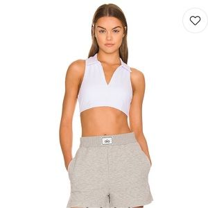 alo Charmed Collar Bra Top